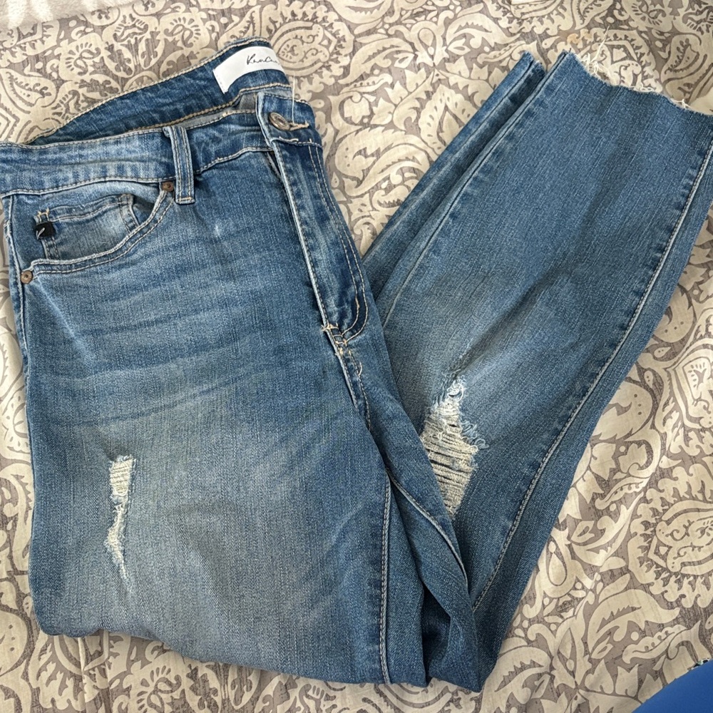 KanCan Medium Blue Straight Leg Jeans